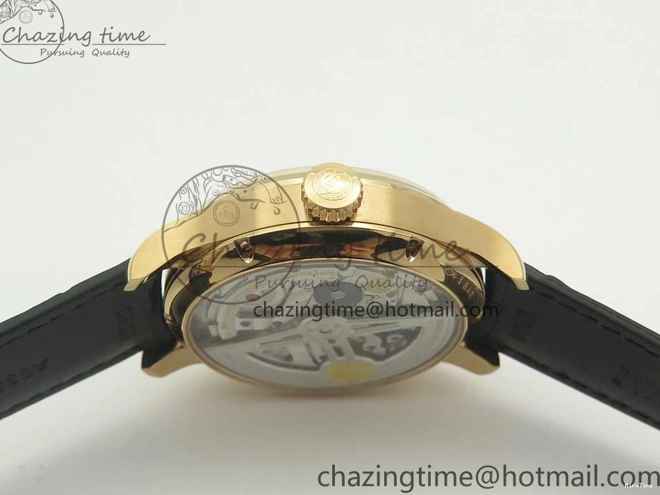 MIROTIME 0107 Thermal Portuguese Real PR Real Annual Calendar IW503501 RG ZF 1:1 Best Edition White Dial on Black Leather Strap A 7150